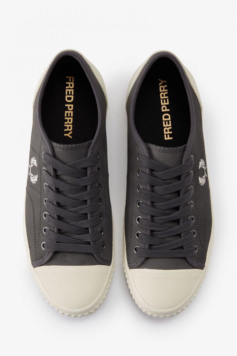 Fred Perry Low Hughes Men's Plimsolls Gunmetal Beige | FTOPE4968