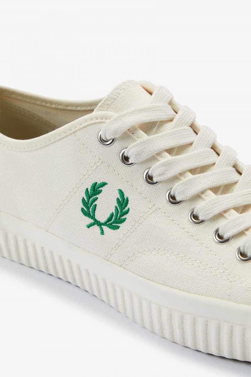 Fred Perry Low Hughes Men's Plimsolls Light Beige | MHTVK1698