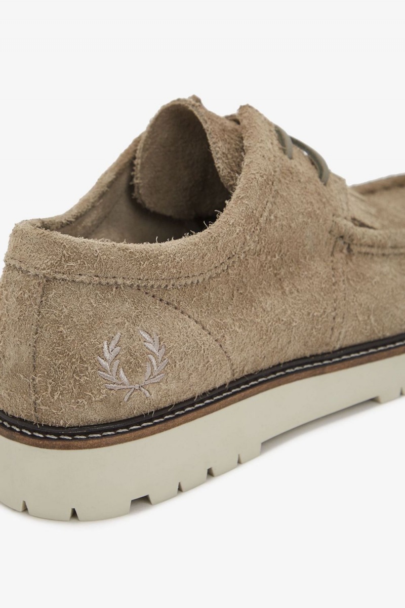 Fred Perry Low Kenney Men's Boots Warm Grey | IWFDA7413