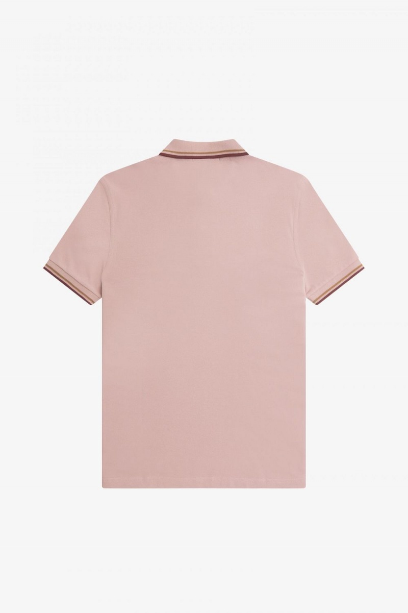 Fred Perry M3600 Men's Shirt Dusty Rose Pink Brown Oxblood | CJGZV0536