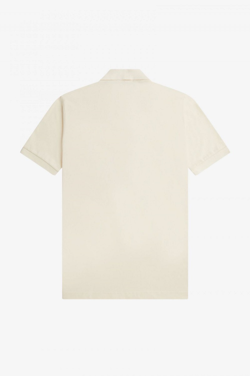 Fred Perry M3 Men's Shirt Beige Black | UCPRL8024