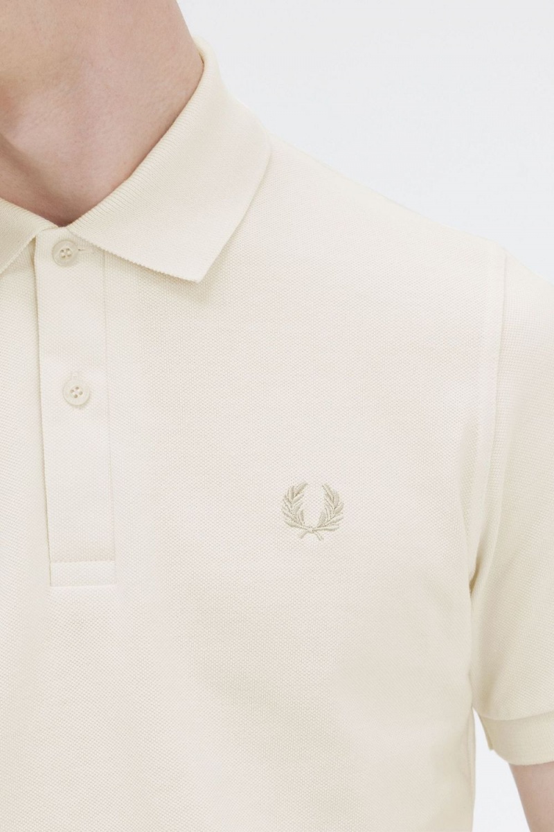 Fred Perry M3 Men's Shirt Beige Oatmeal | UHAKI4126