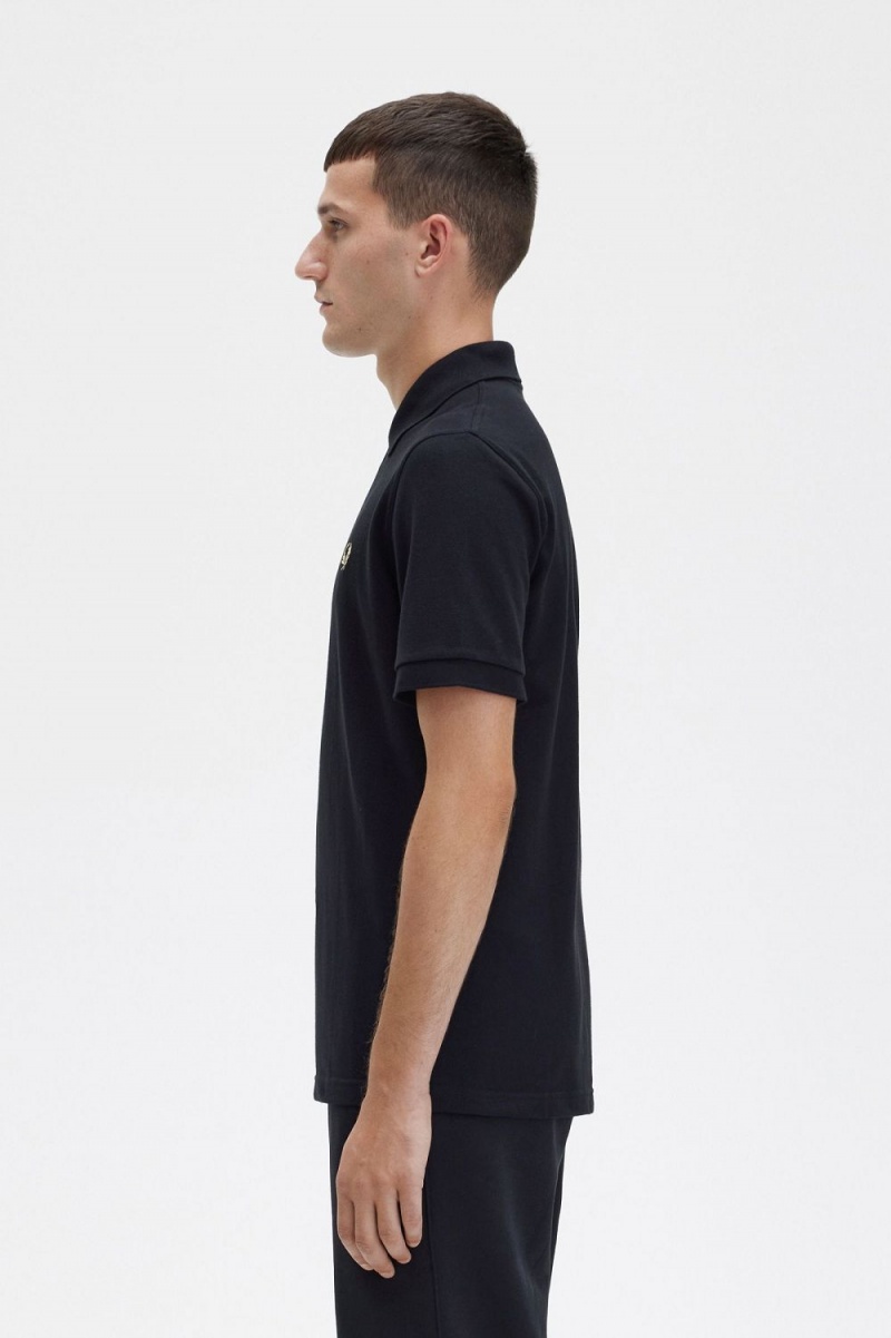 Fred Perry M3 Men's Shirt Black Champagne | FUVTS2956