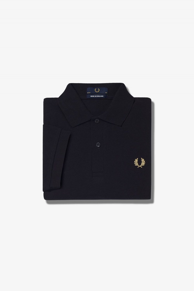 Fred Perry M3 Men's Shirt Black Champagne | FUVTS2956