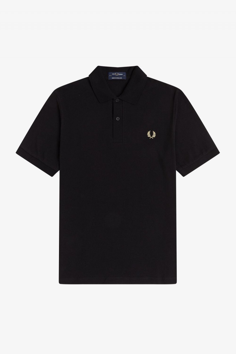 Fred Perry M3 Men's Shirt Black Champagne | FUVTS2956