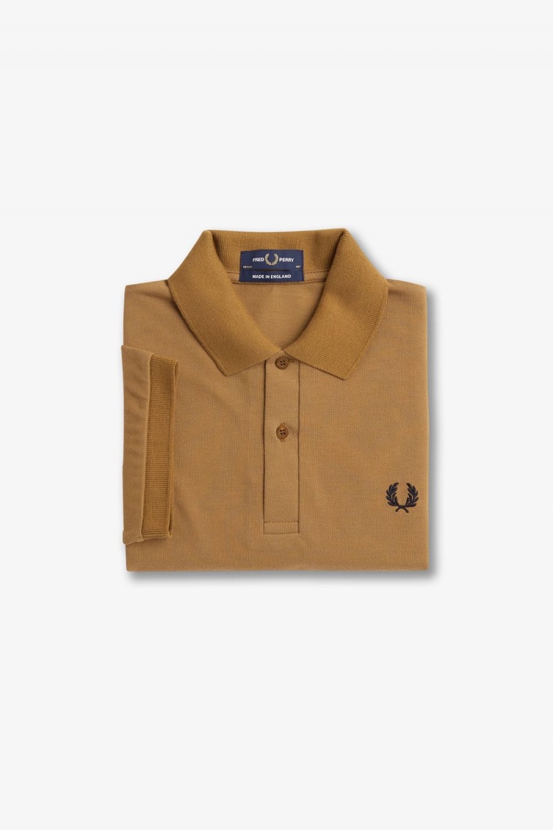 Fred Perry M3 Men's Shirt Dark Coffee Navy | YUIHW8163