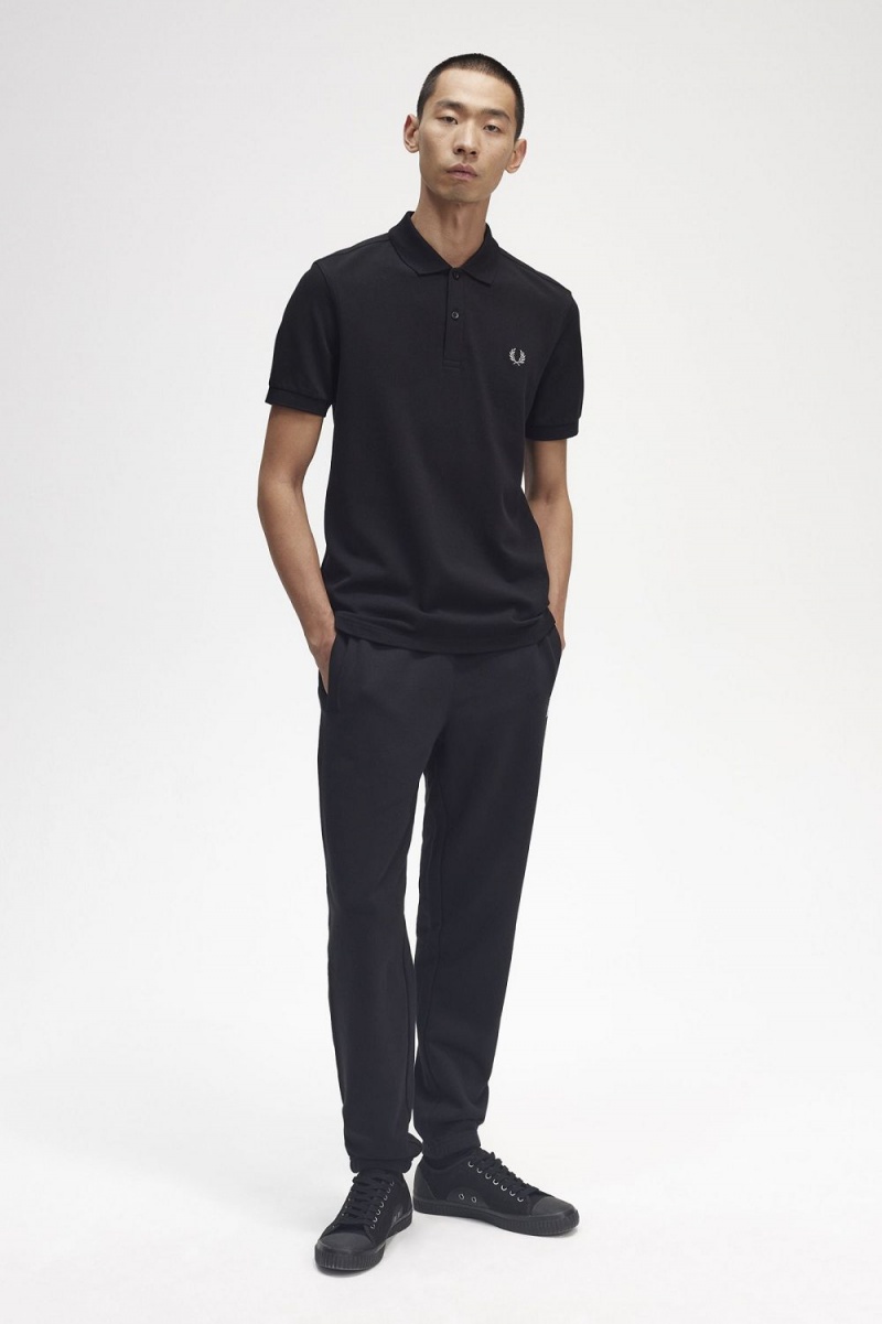 Fred Perry M6000 Men's Shirt Black Chrome | YODAG5928