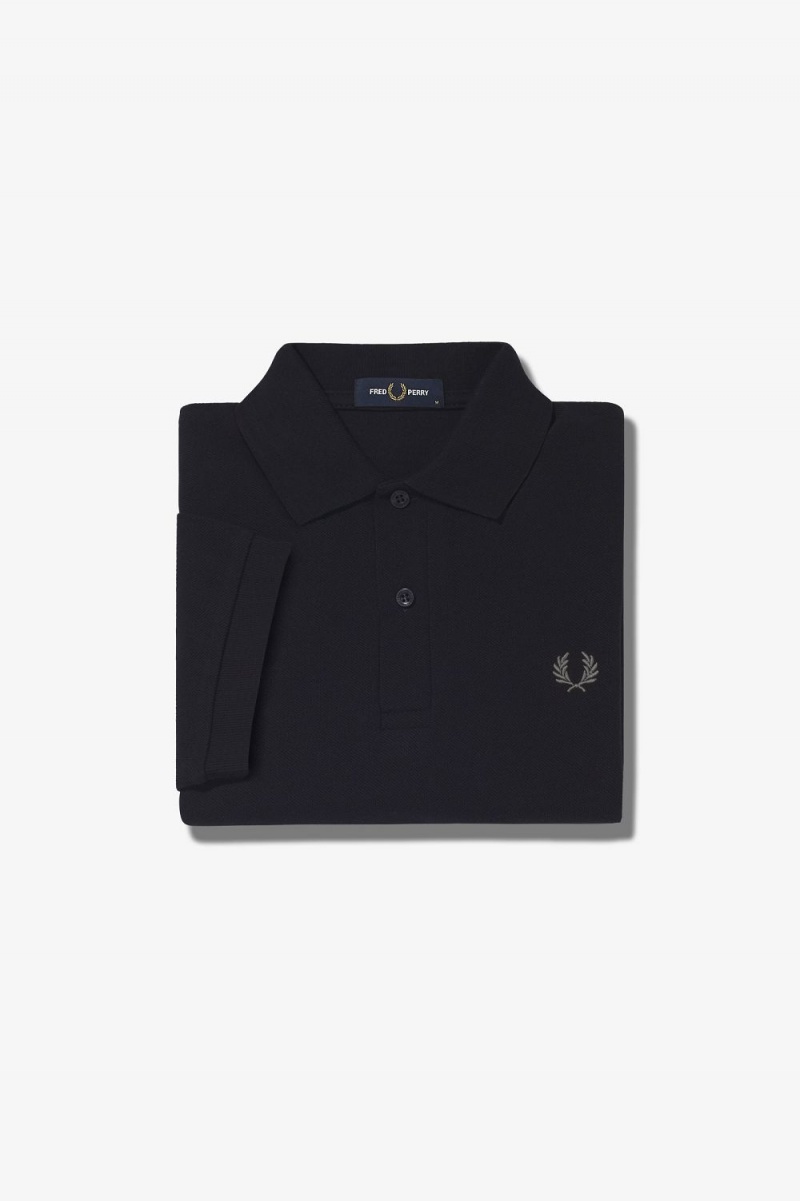 Fred Perry M6000 Men's Shirt Black Chrome | YODAG5928