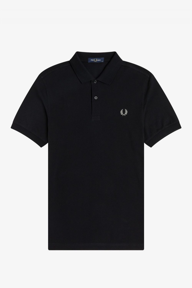 Fred Perry M6000 Men's Shirt Black Chrome | YODAG5928