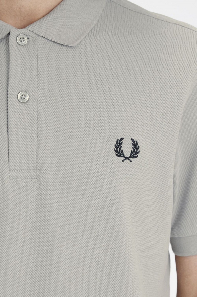 Fred Perry M6000 Men's Shirt Grey Black | MLYRB7503