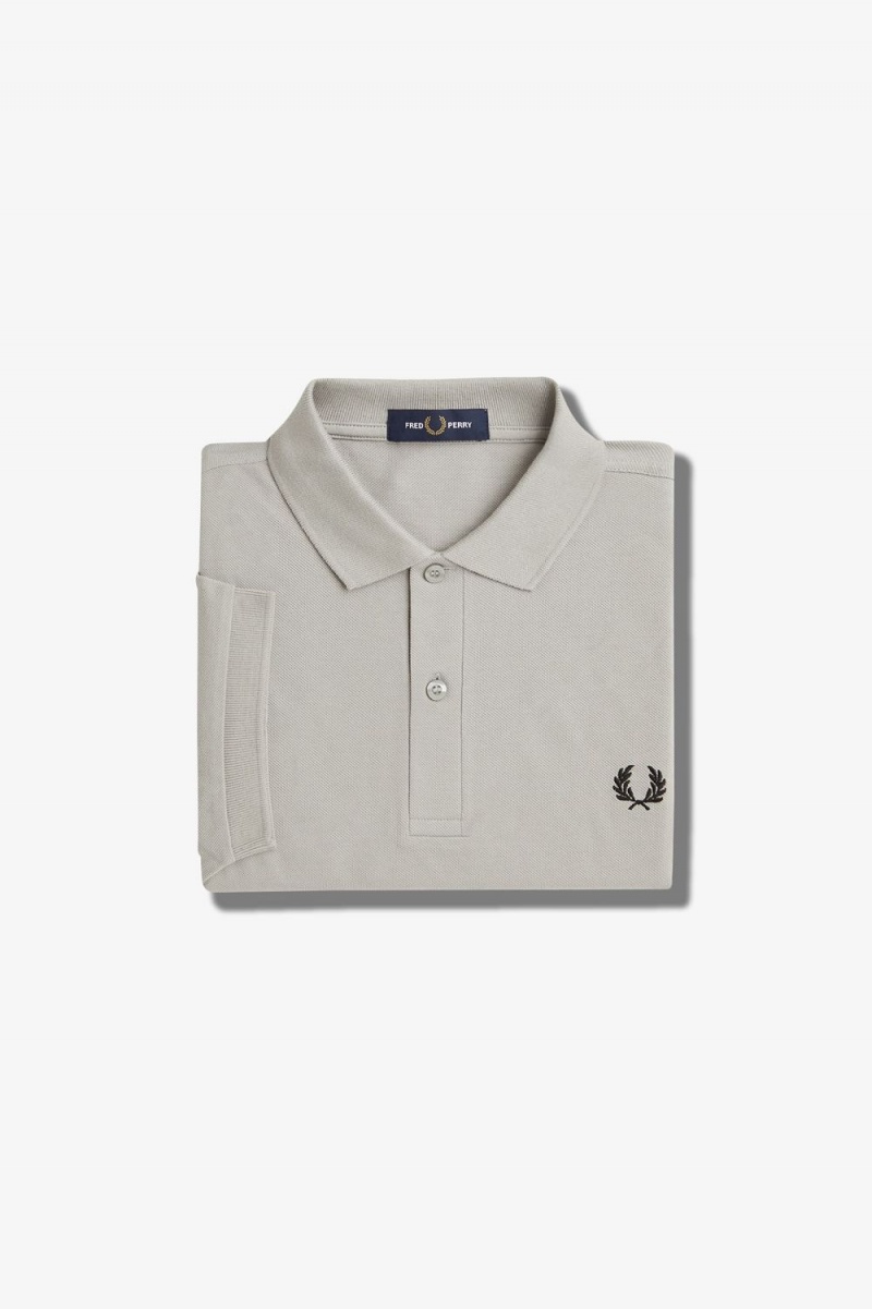 Fred Perry M6000 Men's Shirt Grey Black | MLYRB7503