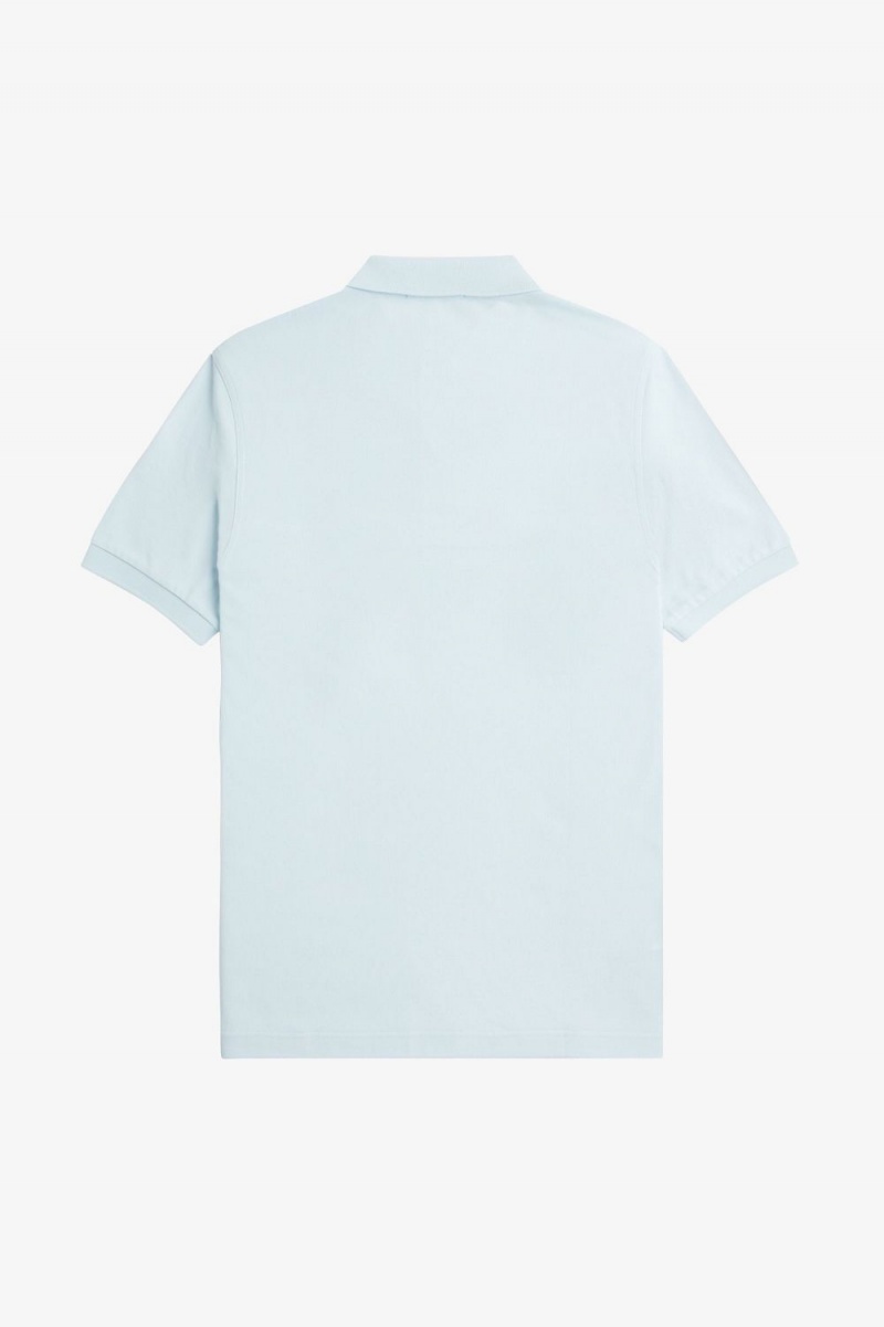 Fred Perry M6000 Men's Shirt Light Aqua Midnight Blue | OWXLT3682