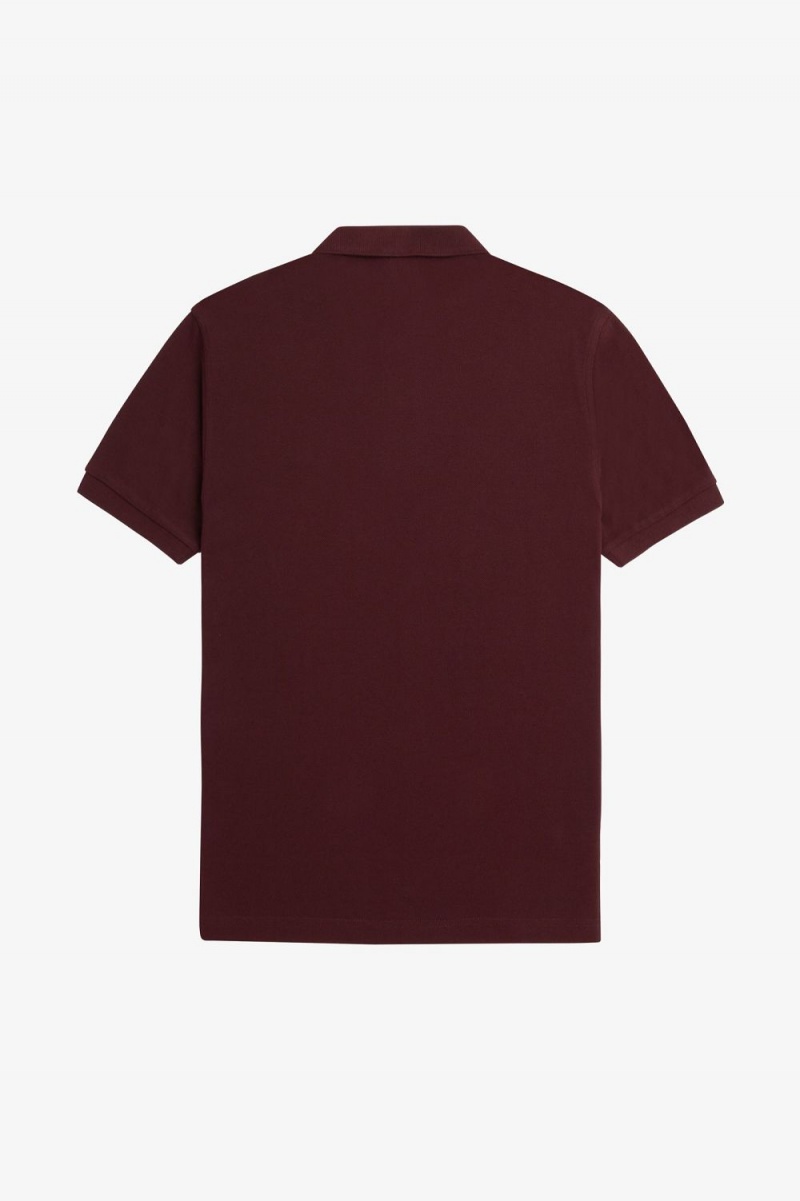 Fred Perry M6000 Men's Shirt Oxblood Beige | NASLZ3109