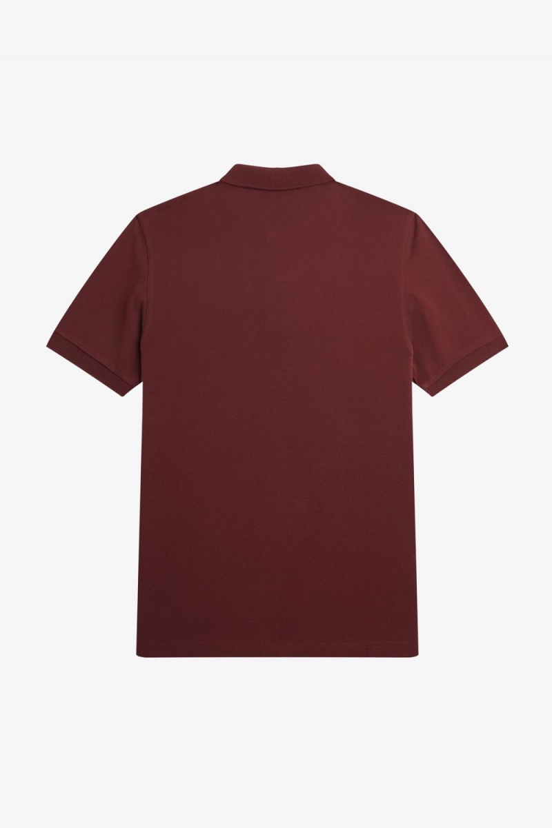 Fred Perry M6000 Men's Shirt Oxblood Beige | NASLZ3109