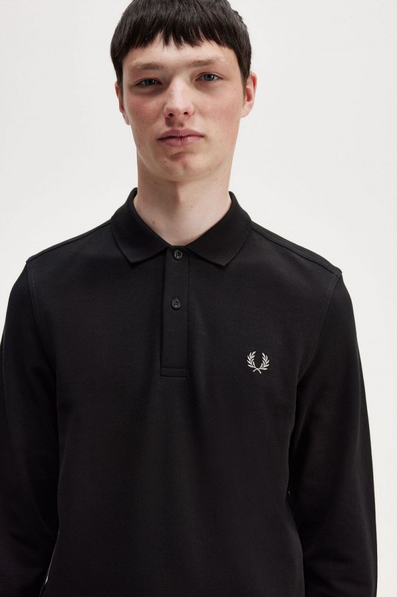 Fred Perry M6006 Men's Shirt Black Chrome | KXFNP0872