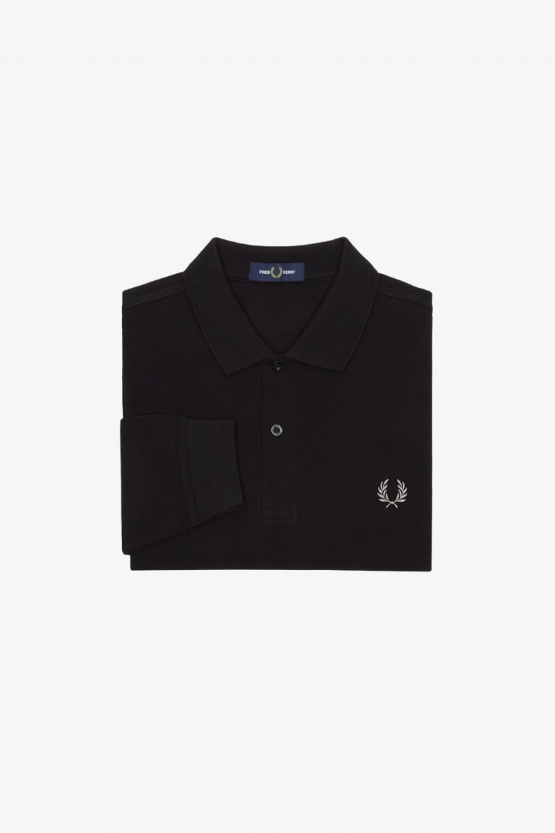 Fred Perry M6006 Men's Shirt Black Chrome | KXFNP0872