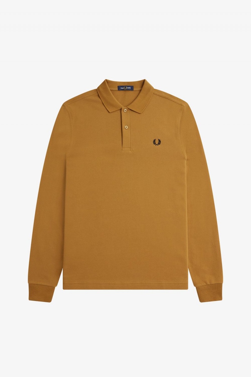 Fred Perry M6006 Men's Shirt Dark Coffee Black | YNWHI9436