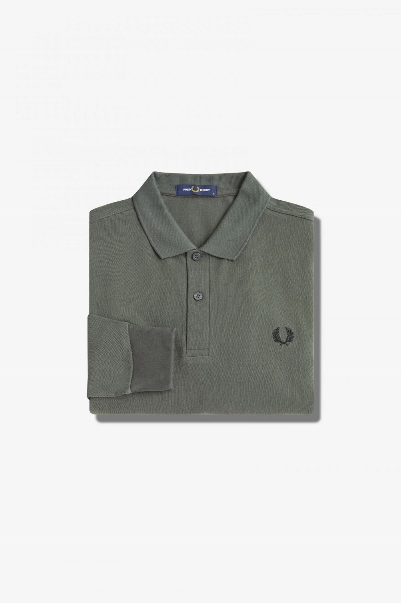 Fred Perry M6006 Men's Shirt Field Green | WBNKY3092