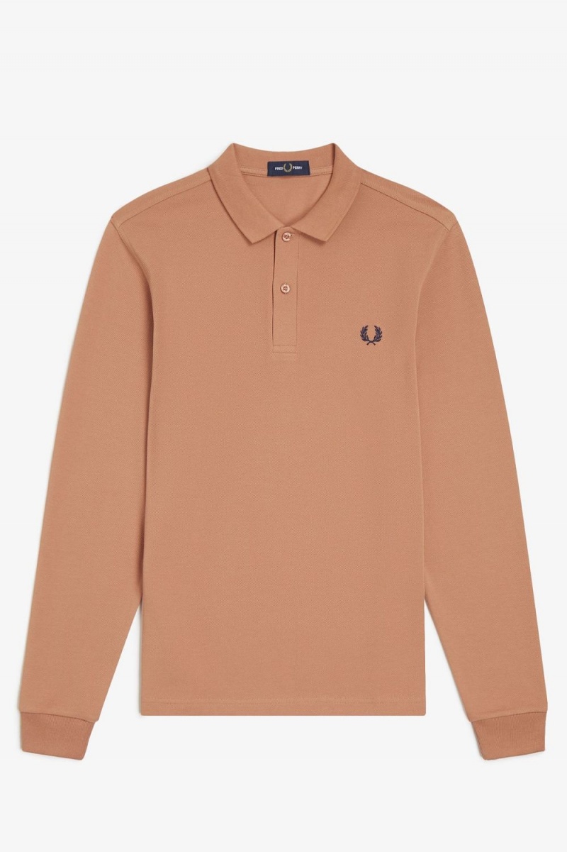 Fred Perry M6006 Men's Shirt Light Rust | EAZWH9573