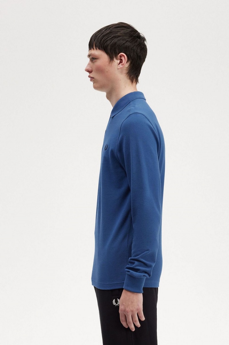 Fred Perry M6006 Men's Shirt Midnight Blue | CBRQN7049