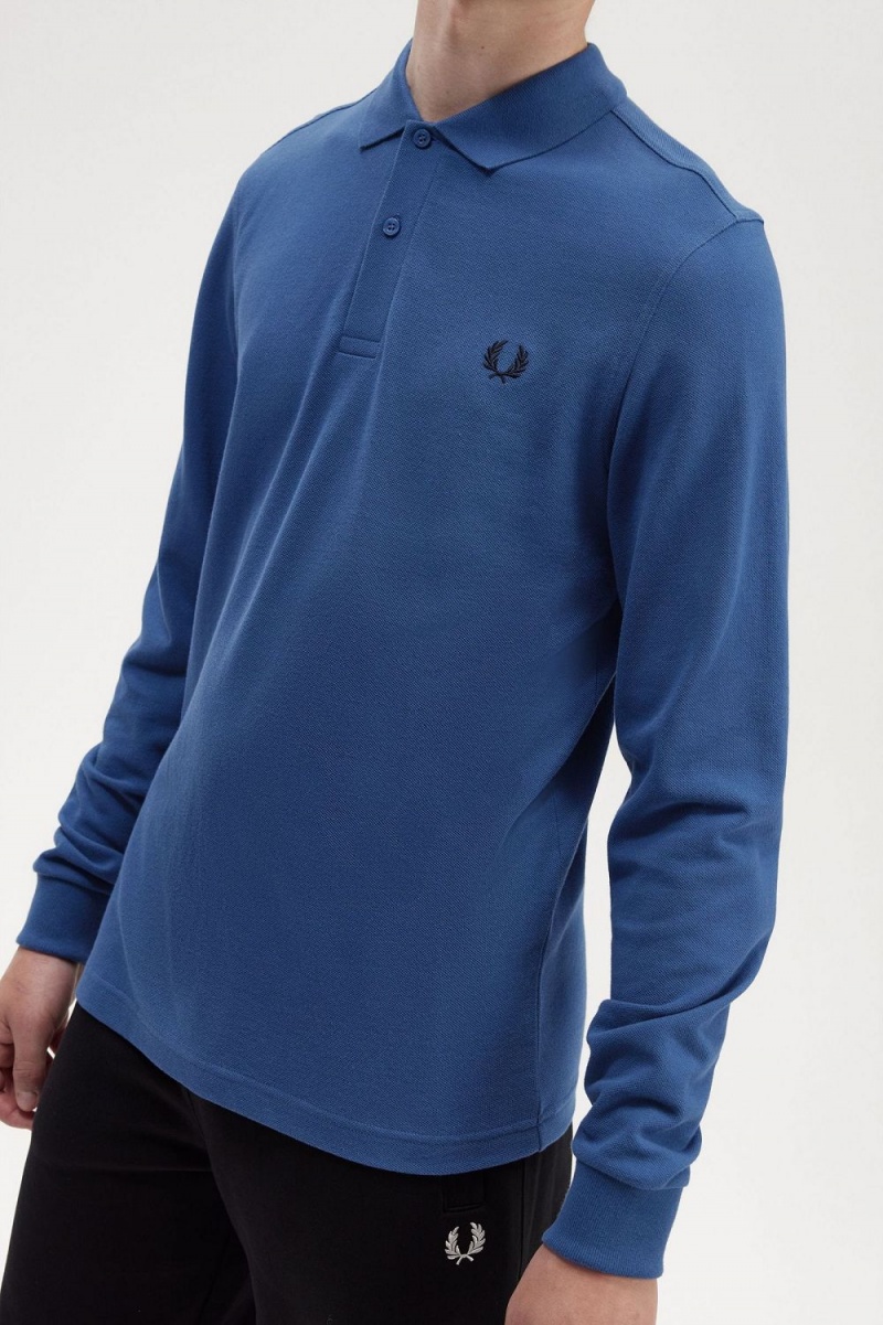 Fred Perry M6006 Men's Shirt Midnight Blue | CBRQN7049