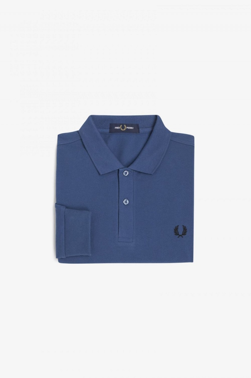 Fred Perry M6006 Men's Shirt Midnight Blue | CBRQN7049