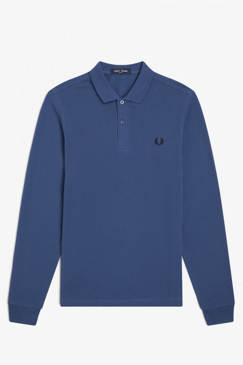 Fred Perry M6006 Men's Shirt Midnight Blue | CBRQN7049