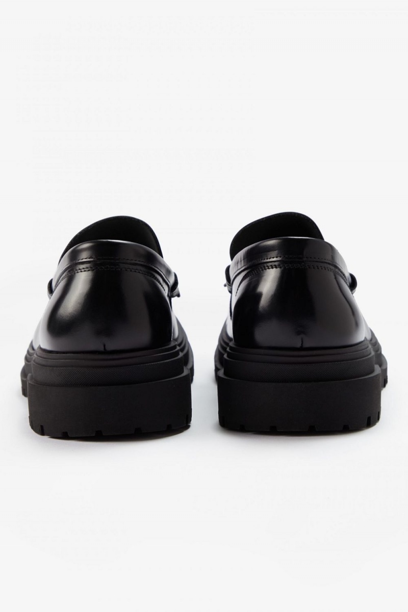 Fred Perry Men's Loafers Black | YUGZB8527