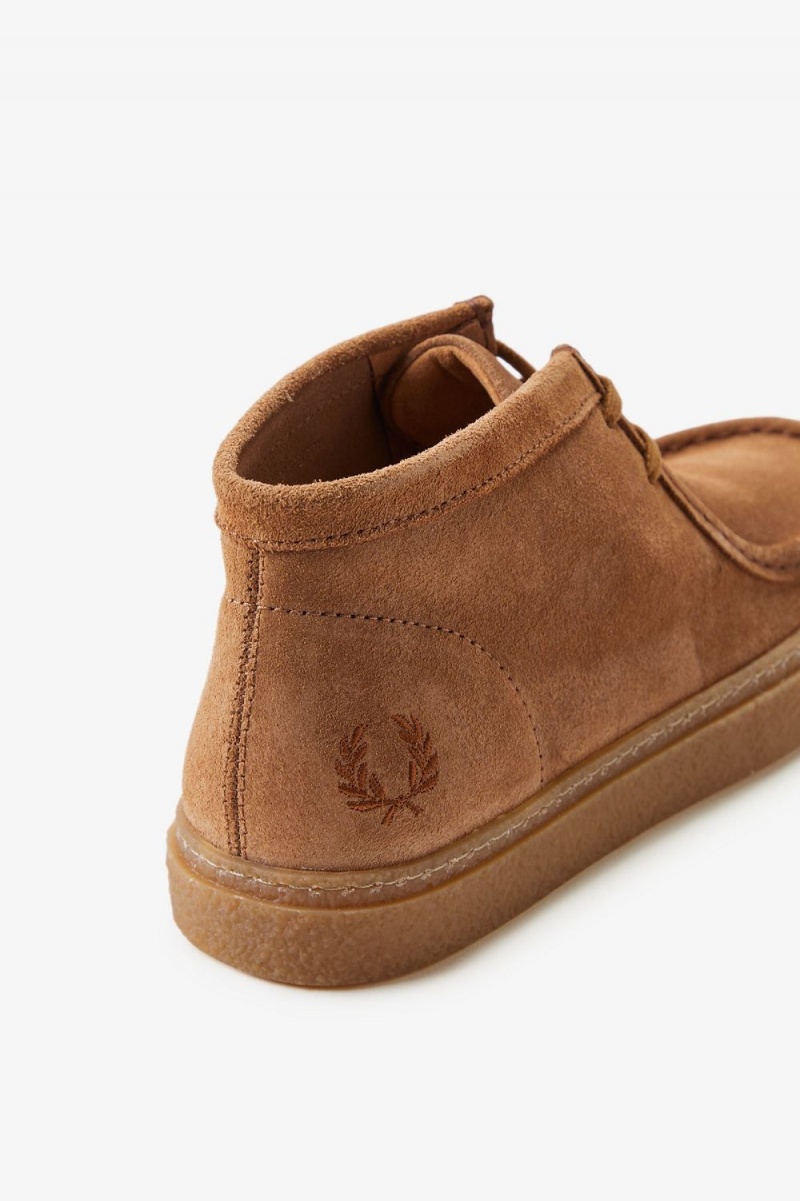 Fred Perry Mid Dawson Men's Boots Dark Coffee | TFLCV0967