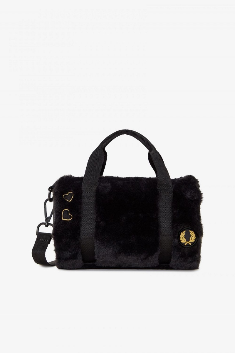 Fred Perry Mini Barrel Women's Bags Black | NFWEB0829