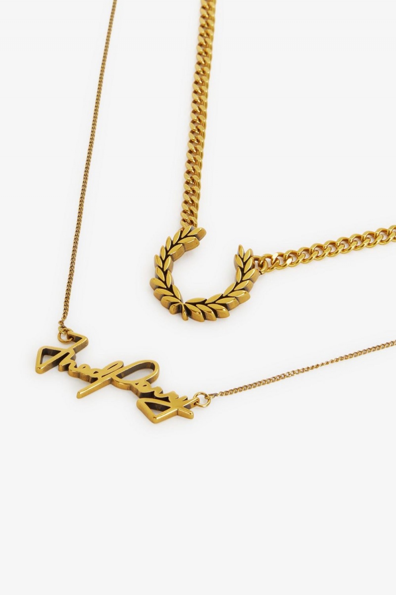 Fred Perry Necklace Women's Jewellery Gold | OJYAT3492