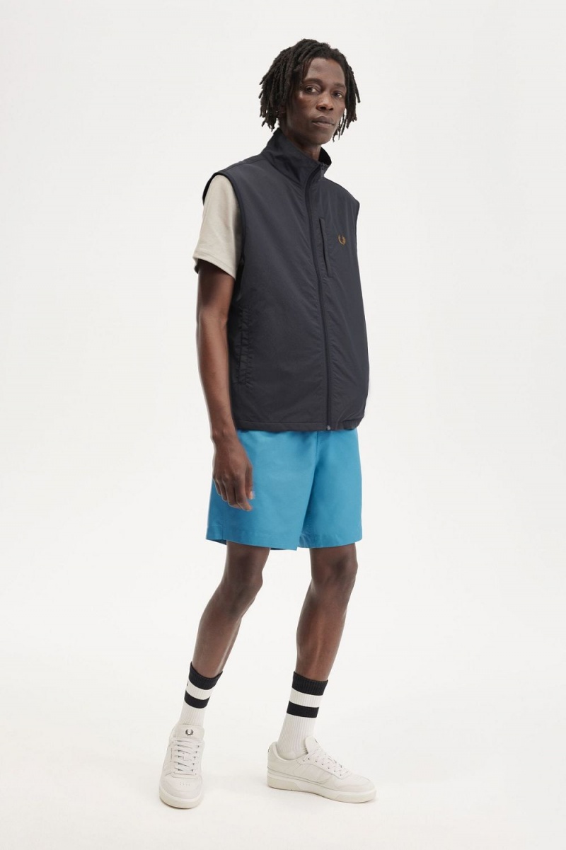 Fred Perry Nylon Men's Vest Anchor Grey | UJWNT1736