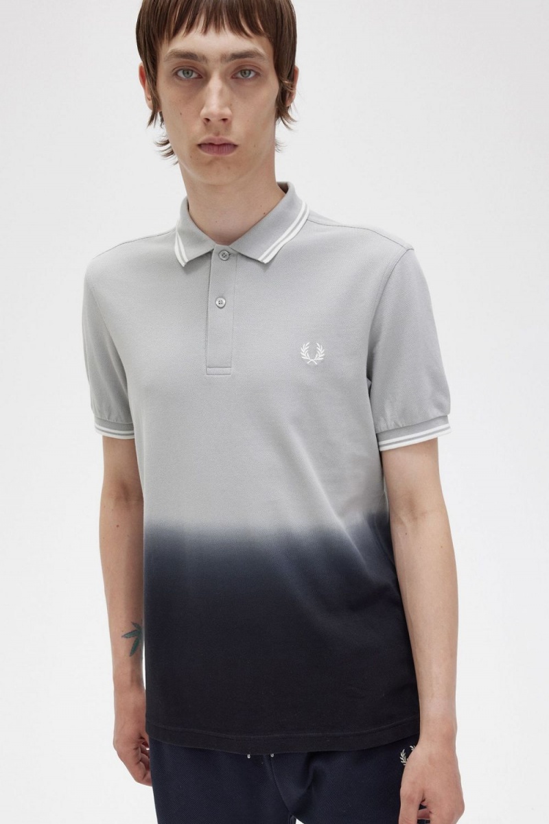 Fred Perry Ombre Men's Shirt Grey | WBVCU6215