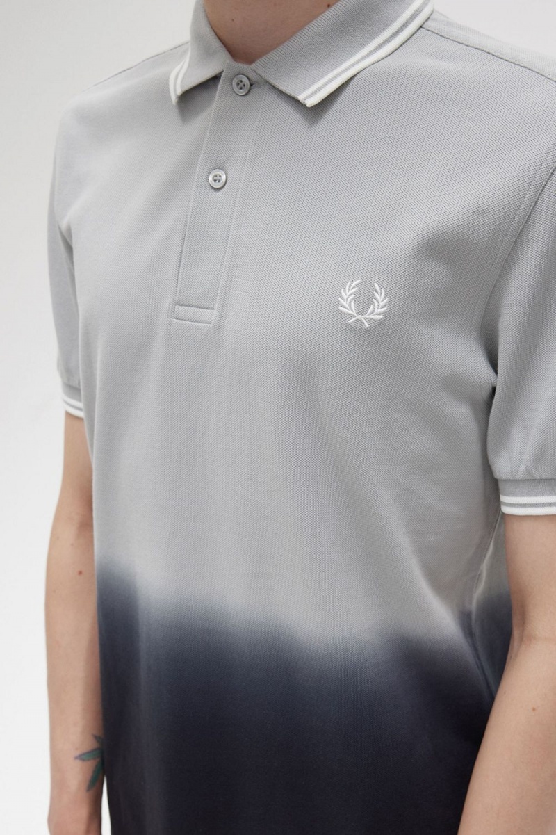 Fred Perry Ombre Men's Shirt Grey | WBVCU6215