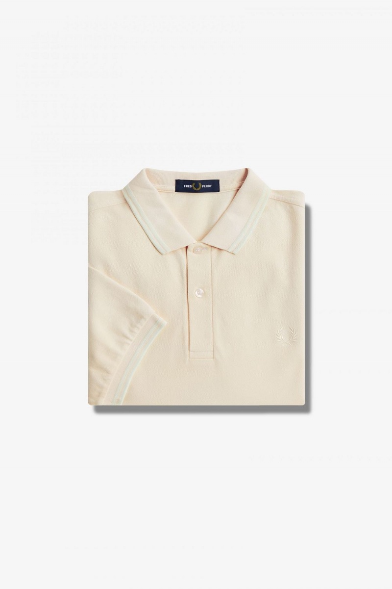 Fred Perry Ombre Men's Shirt Silky Peach | CPOKE0912