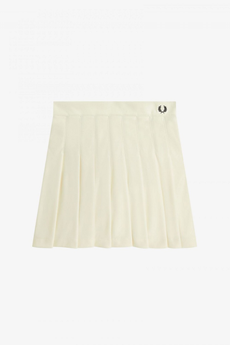 Fred Perry Pleated Tennis Women's Skirts Beige | DAPUN1857