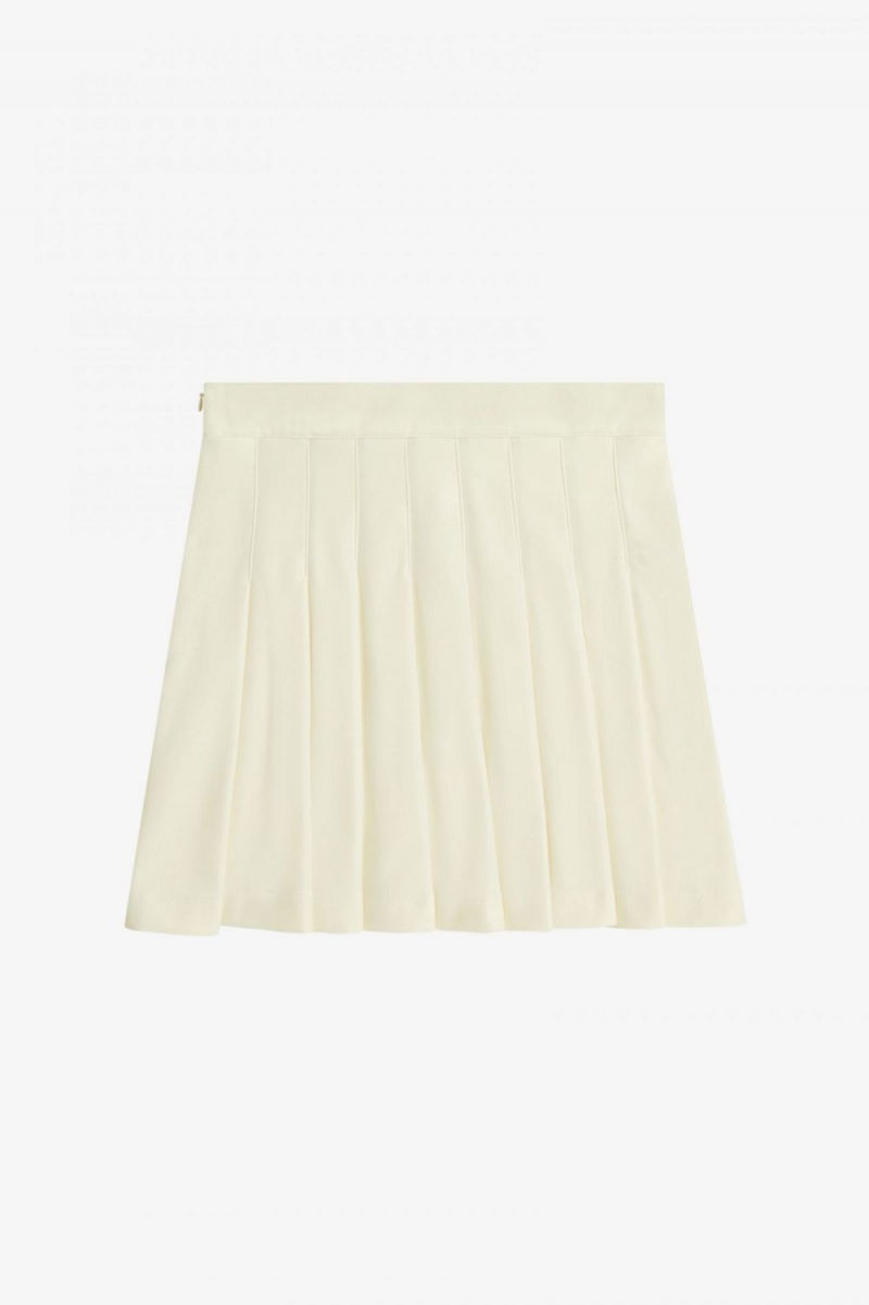 Fred Perry Pleated Tennis Women's Skirts Beige | DAPUN1857