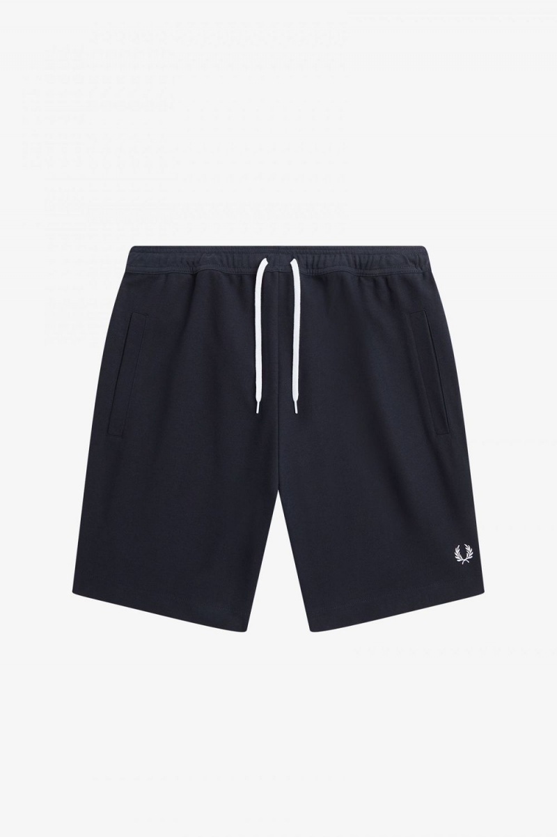 Fred Perry Reverse Tricot Men's Shorts Navy | DHSUR0648