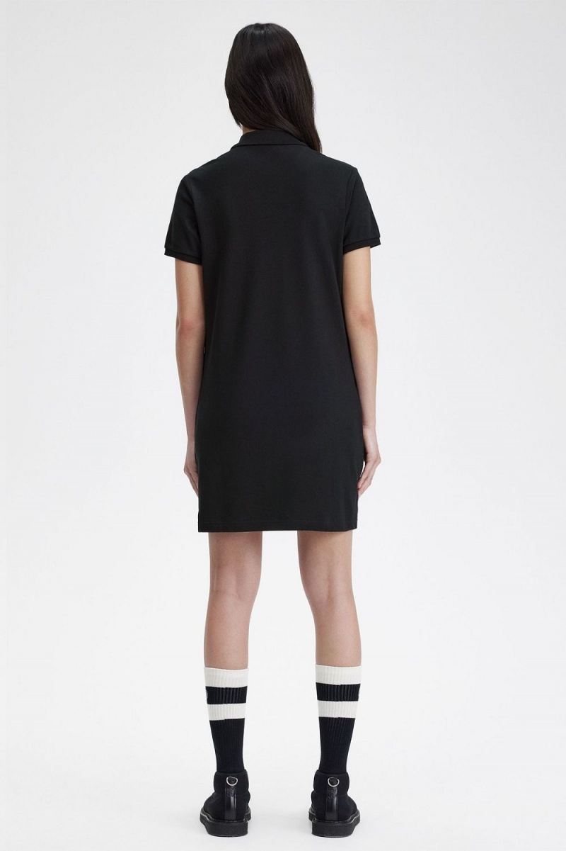 Fred Perry Shirt Women's Dress Black | JABKN5102