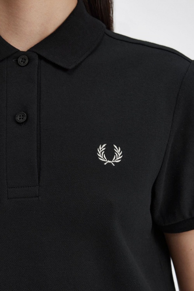 Fred Perry Shirt Women's Dress Black | JABKN5102