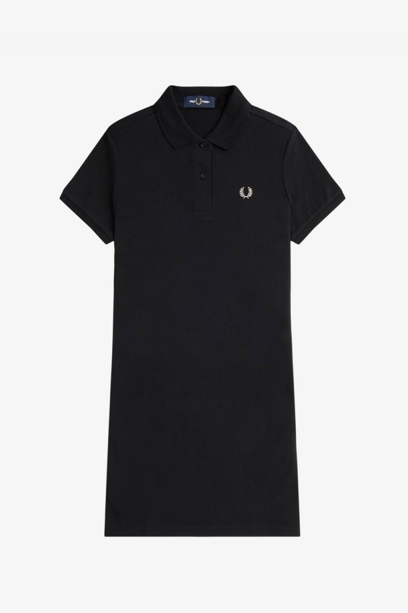 Fred Perry Shirt Women's Dress Black | JABKN5102