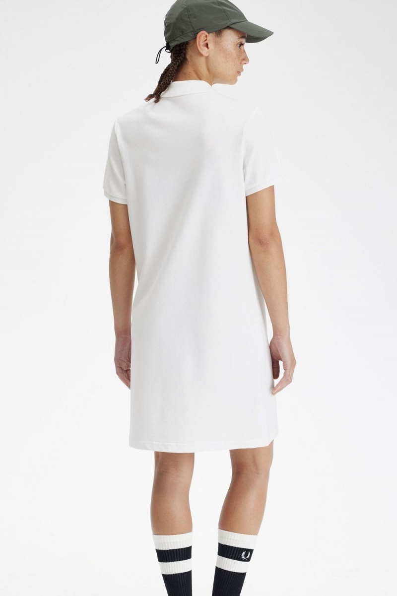 Fred Perry Shirt Women's Dress Snow White | IFLJE1604