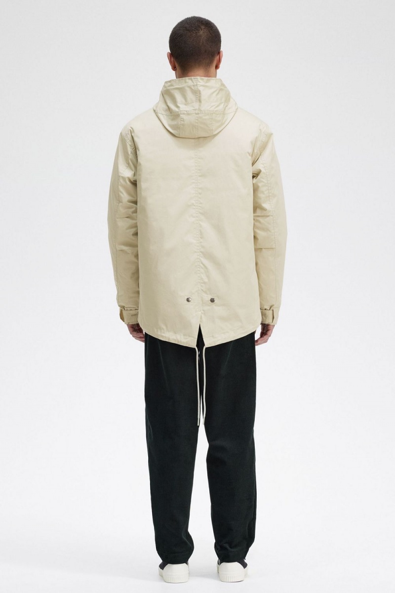 Fred Perry Short Padded Men's Parka Light Mint | EOGLD4709