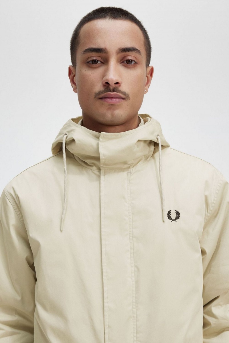 Fred Perry Short Padded Men's Parka Light Mint | EOGLD4709