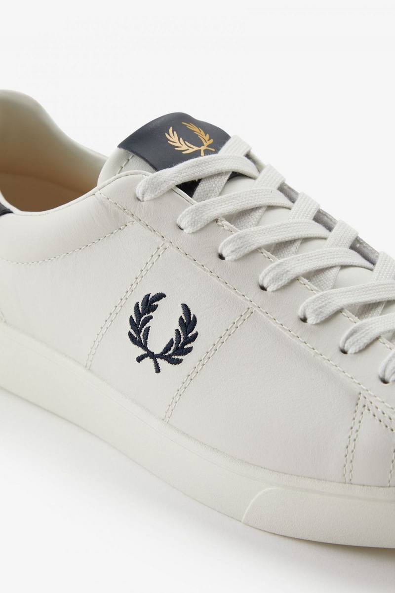 Fred Perry Spencer Men's Tennis Shoes Ivory | LWJMT9380