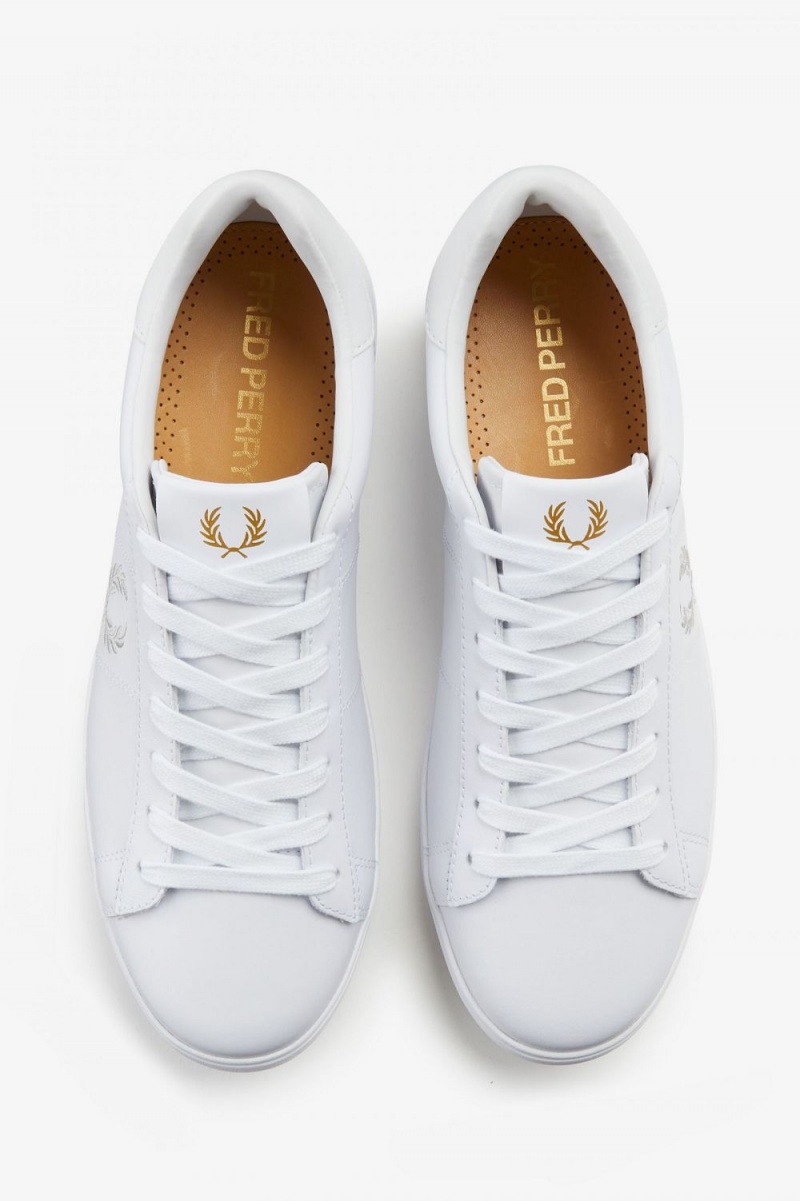 Fred Perry Spencer Men's Tennis Shoes White | URXAS3894