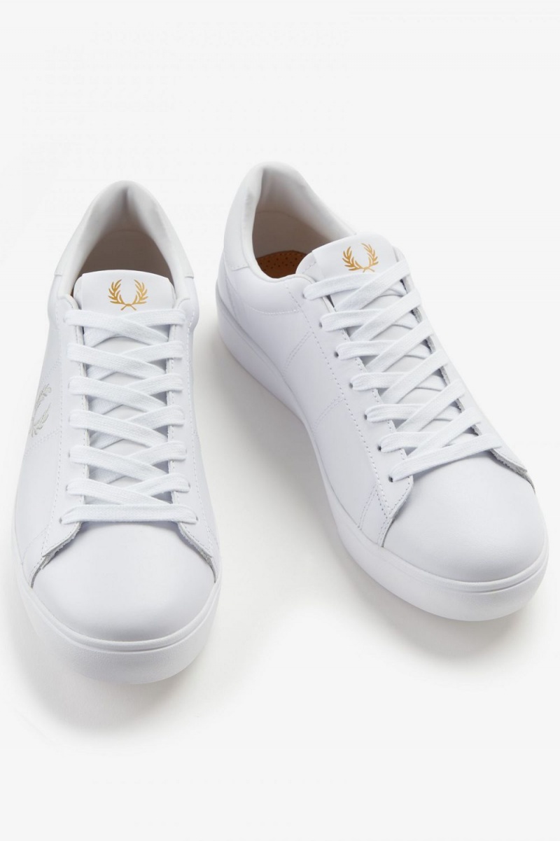 Fred Perry Spencer Men's Tennis Shoes White | URXAS3894