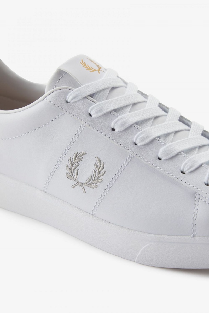 Fred Perry Spencer Men's Tennis Shoes White | URXAS3894