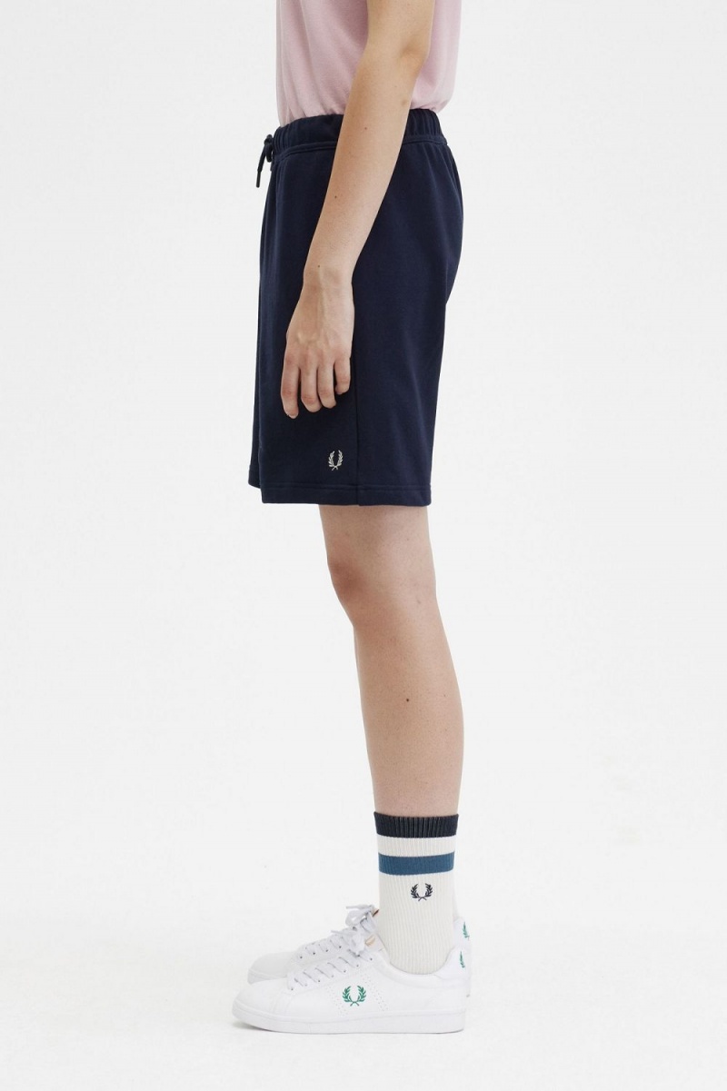 Fred Perry Sweat Women's Shorts Navy | ZLXBO8175