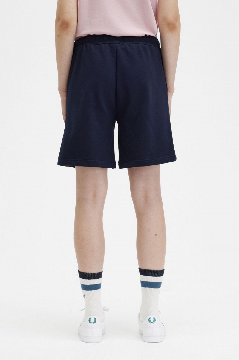 Fred Perry Sweat Women's Shorts Navy | ZLXBO8175